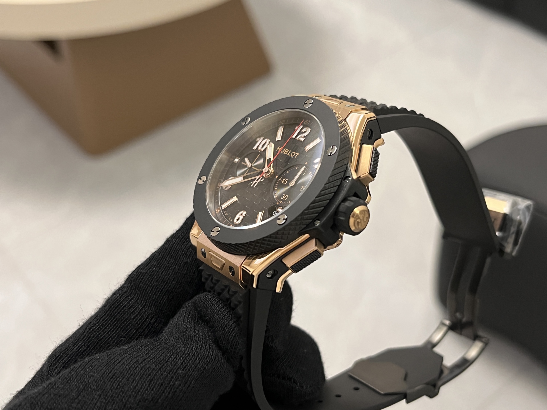 Hublot Big Bang Chronograph 341.PB.131.RX Rose Gold & Black Ceramic Men’s Watch - Image 6