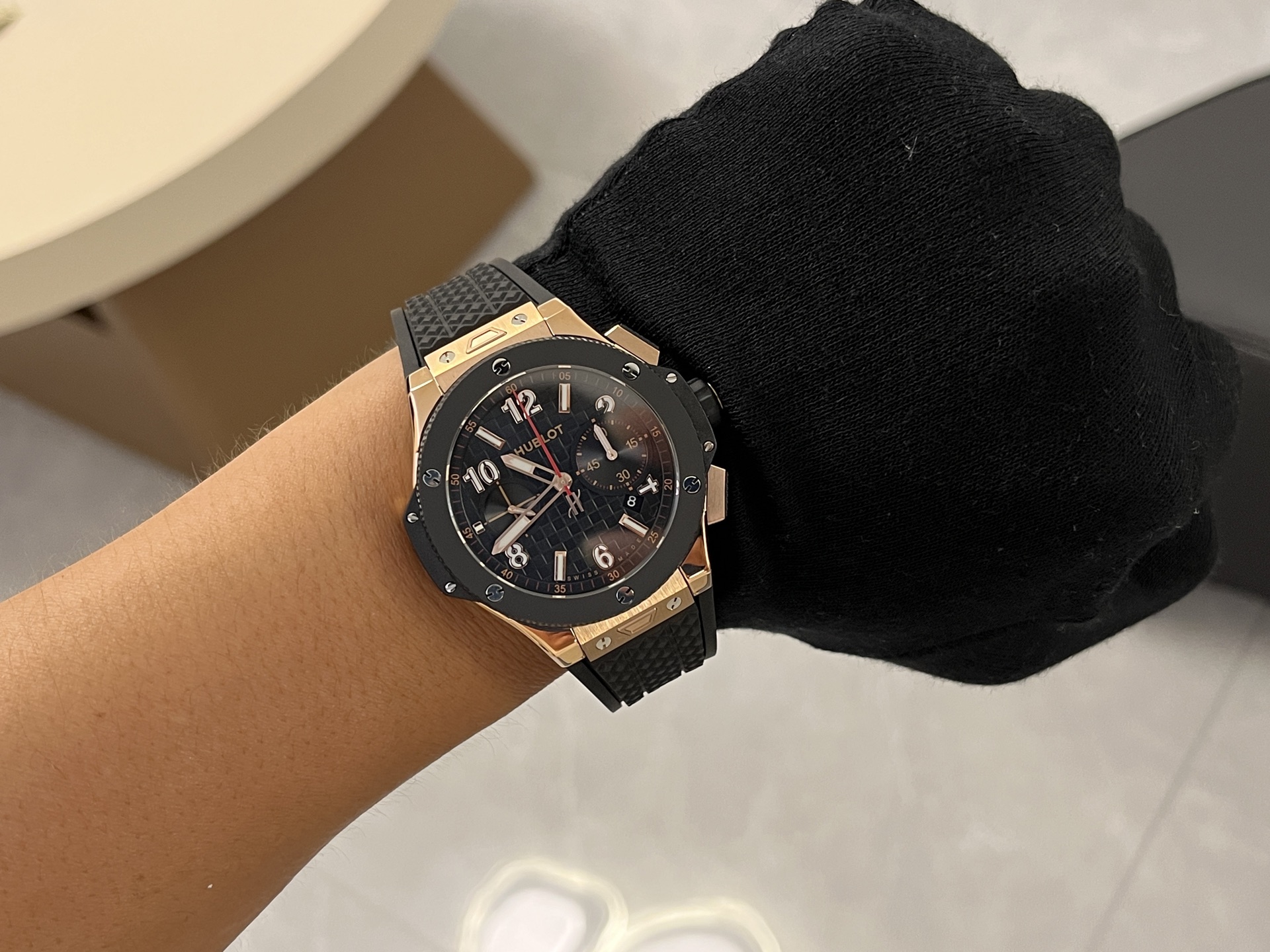 Hublot Big Bang Chronograph 341.PB.131.RX Rose Gold & Black Ceramic Men’s Watch - Image 9