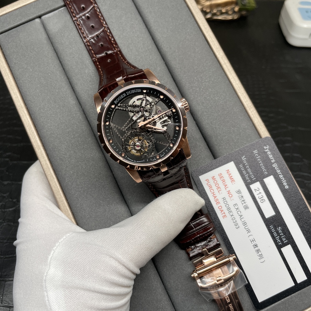 Roger Dubuis Excalibur RDDBEX0393 – 42mm 18K Gold Skeleton Tourbillon - Image 2