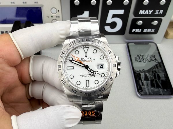 Rolex Explorer II 42mm White Dial Stainless Steel Automatic GMT Watch