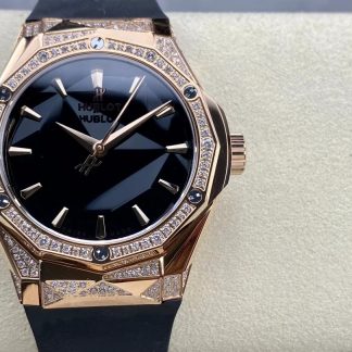Hublot Classic Fusion Orlinski 18K Rose Gold Full Pave Diamonds
