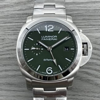 Panerai Luminor Quaranta BiTempo PAM01640 Green Dial Automatic Men’s Watch,