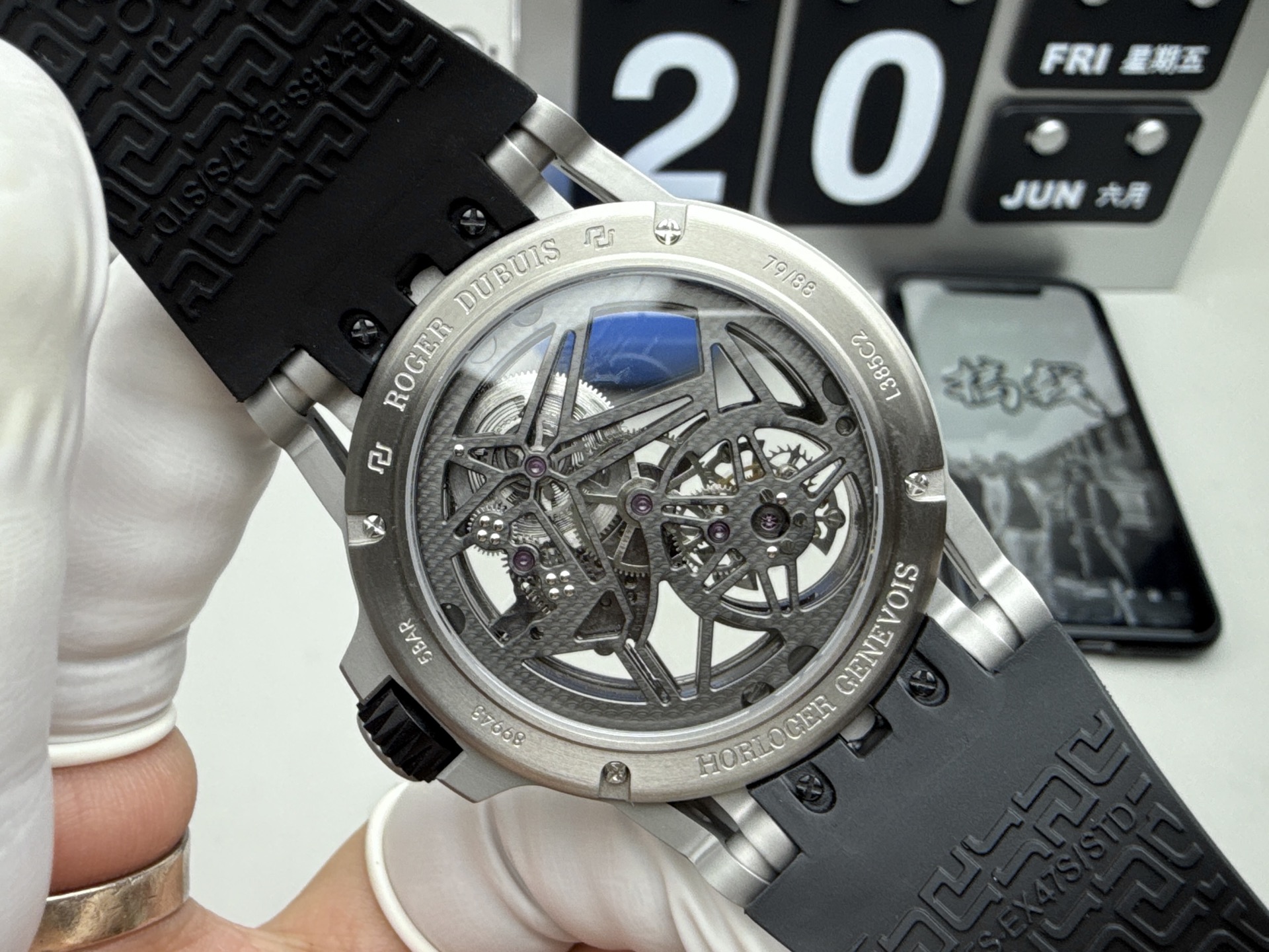 Roger Dubuis Excalibur Spider RDDBEX0545 Skeleton Flying Tourbillon Titanium - Image 7