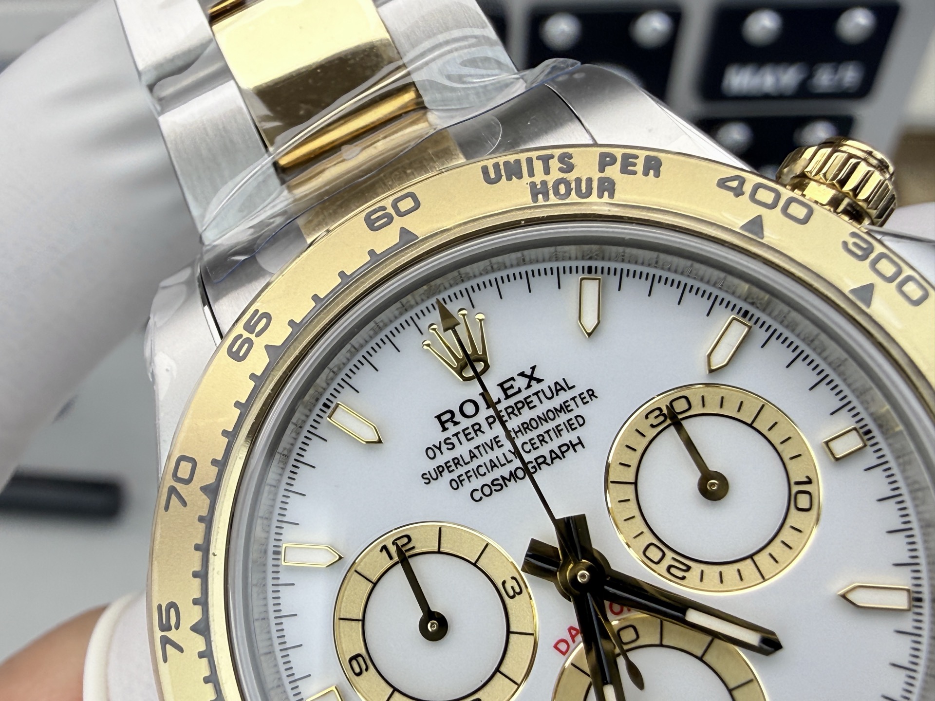 Rolex Cosmograph Daytona Two-Tone White Dial Watch - Image 4