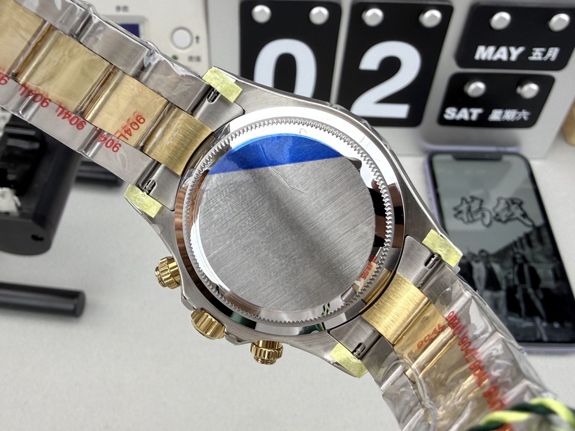Rolex Cosmograph Daytona Two-Tone White Dial Watch - Image 9